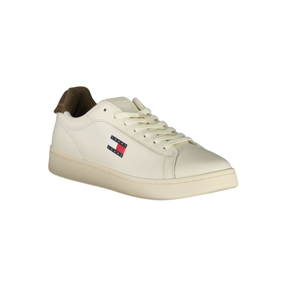 Tommy Hilfiger Vita Läder Herr Sneaker