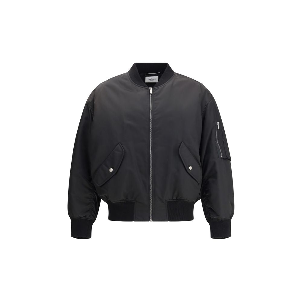 Saint Laurent överdimensionerad bomberjacka