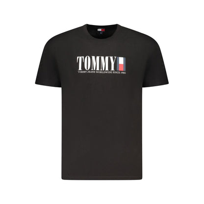 Tommy Hilfiger svart bomulls-T-shirt för män