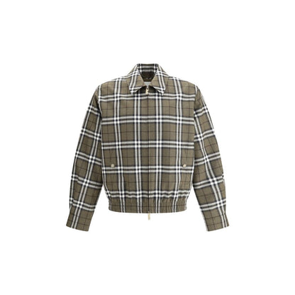 Burberry Rutig Harringtonjacka i ull