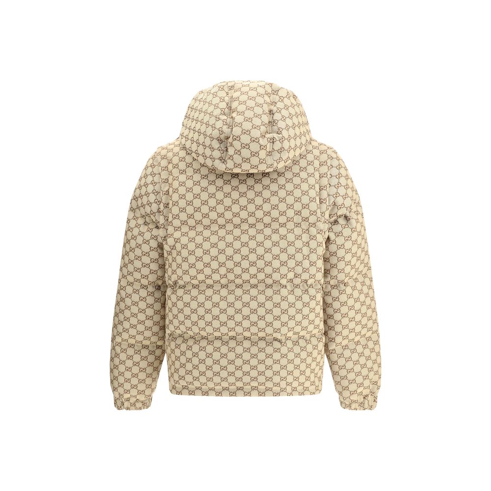 Gucci GG-mönstrad vadderad dunjacka