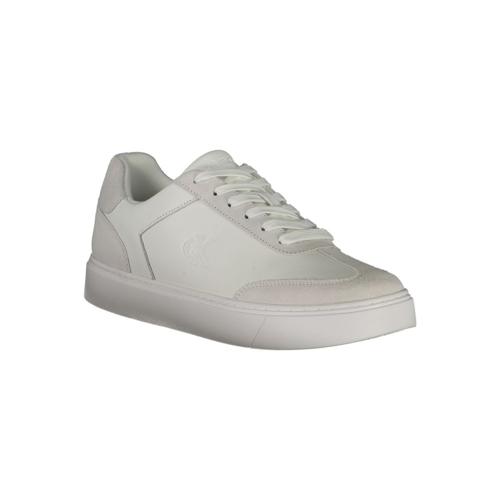 Calvin Klein Vita Läder Herr Sneaker