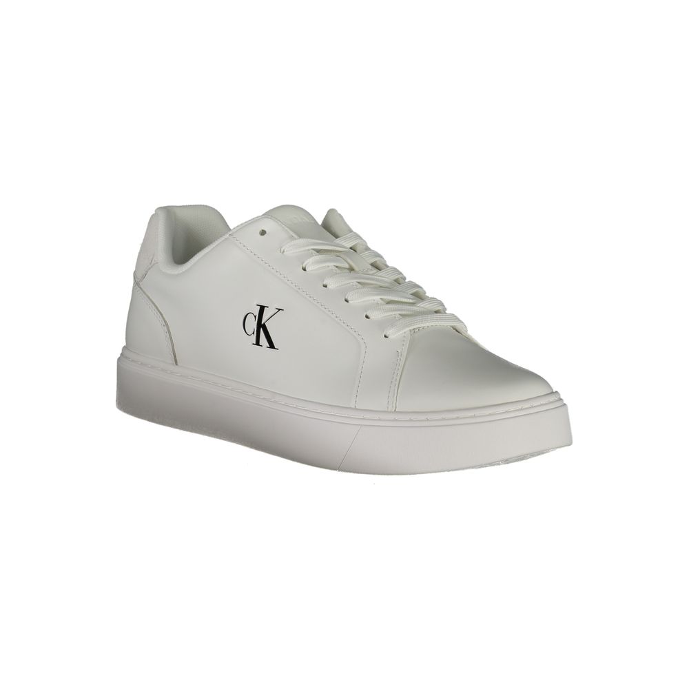 Calvin Klein Vita Läder Herr Sneaker