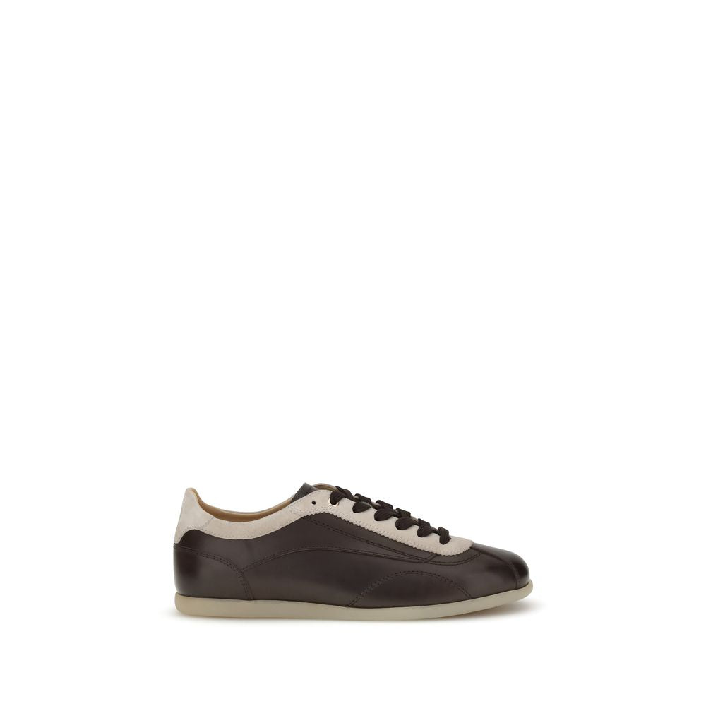 Brunello Cucinelli Sneakers i kalvskinn och mocka