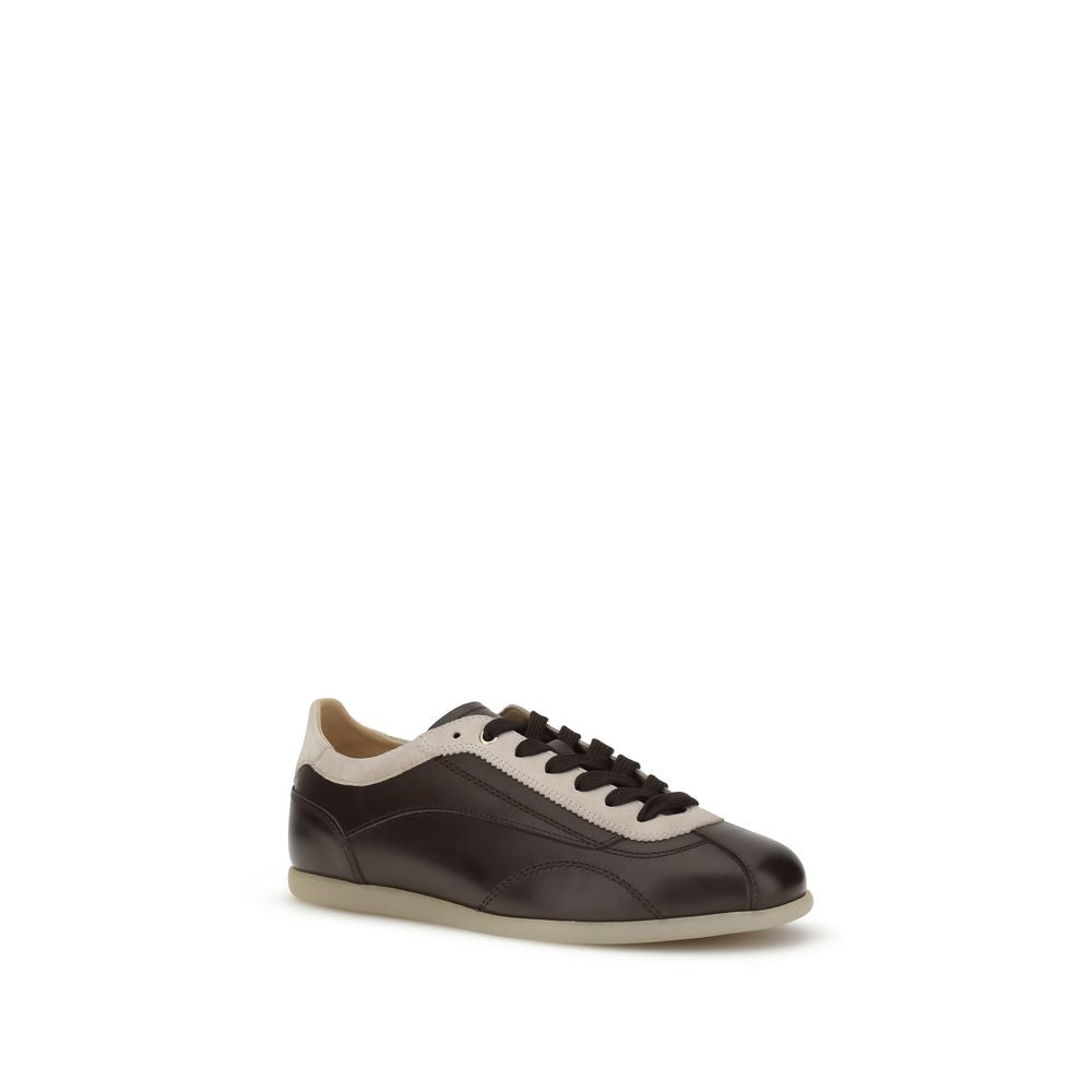 Brunello Cucinelli Sneakers i kalvskinn och mocka