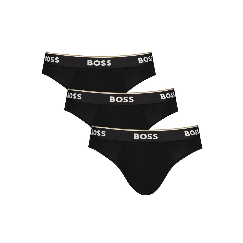 Hugo Boss svart bomull herrtrosor