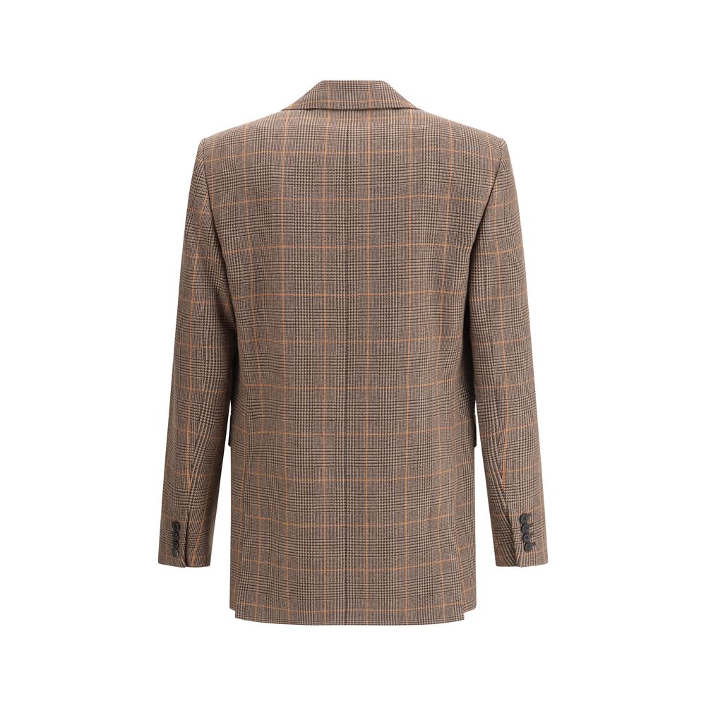 Saint Laurent Prince de Galles blazer i ull