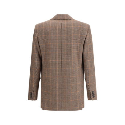 Saint Laurent Prince de Galles blazer i ull