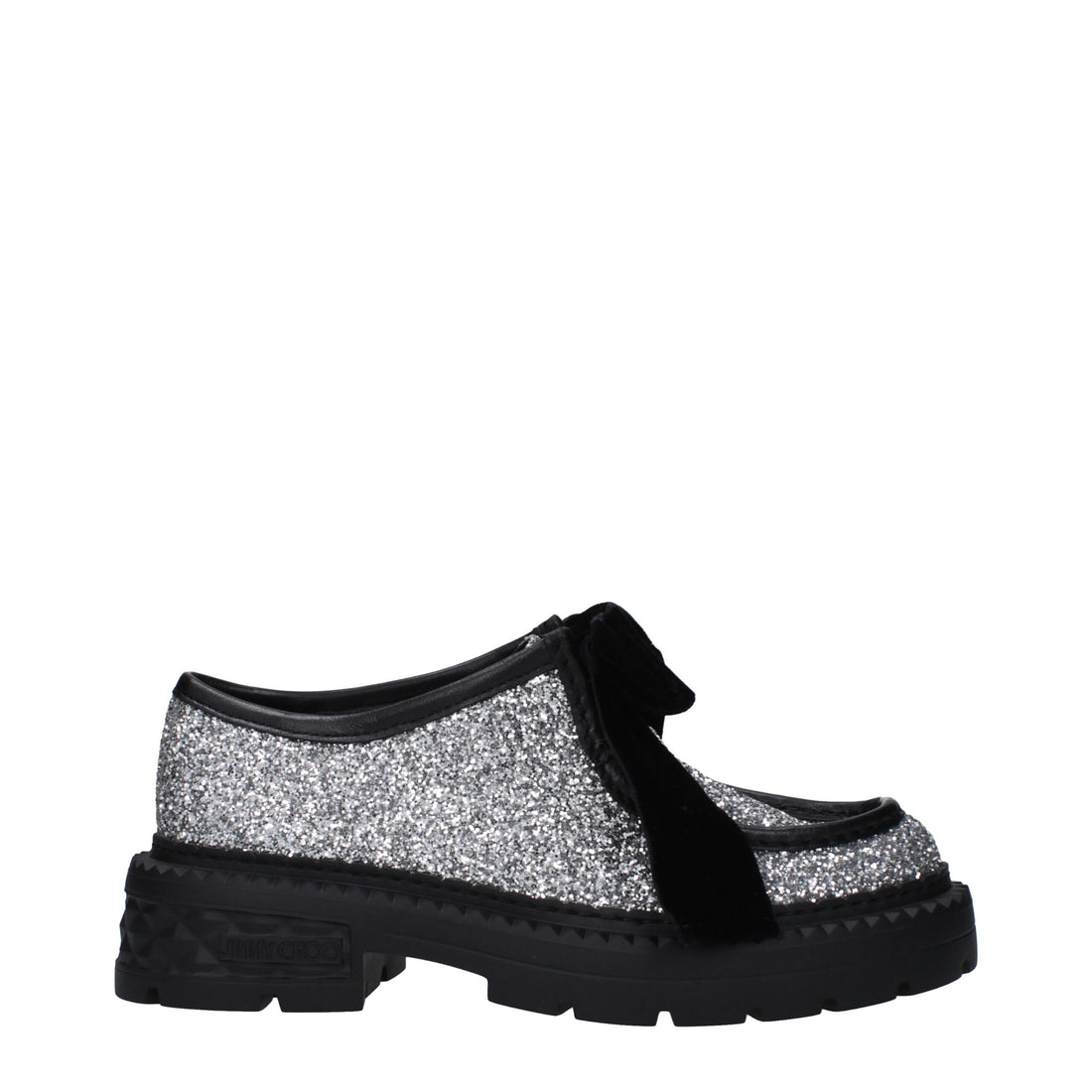 Jimmy Choo Grå Plast Slip-On Loafers