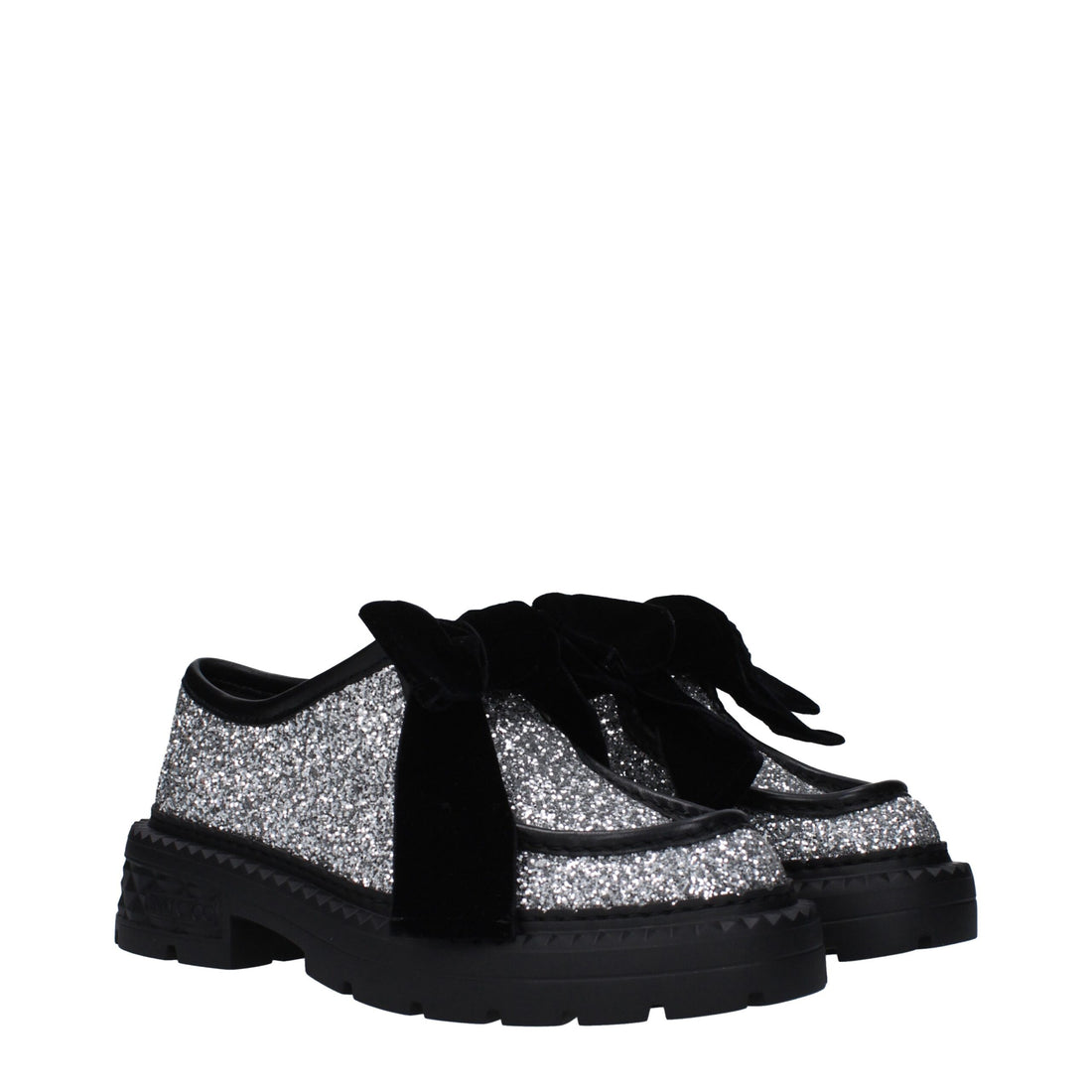 Jimmy Choo Grå Plast Slip-On Loafers