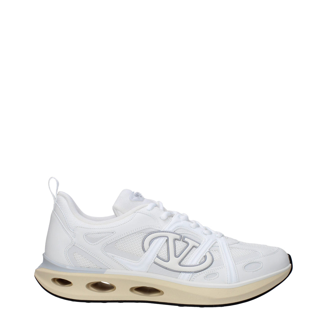 Valentino Garavani vita atletiska sneakers i tyg