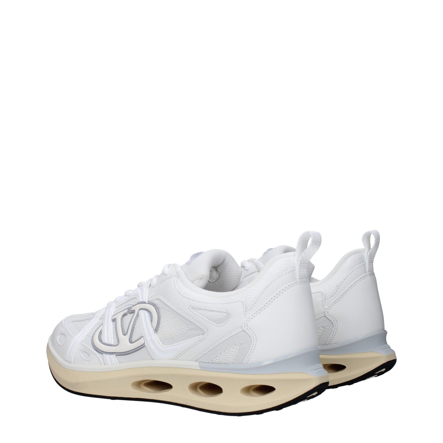 Valentino Garavani vita atletiska sneakers i tyg