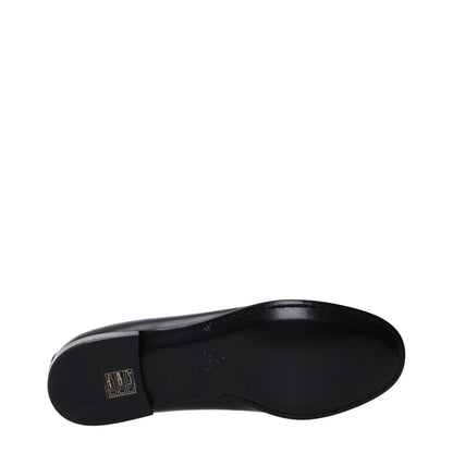 Valentino Garavani svarta slip-on loafers i läder