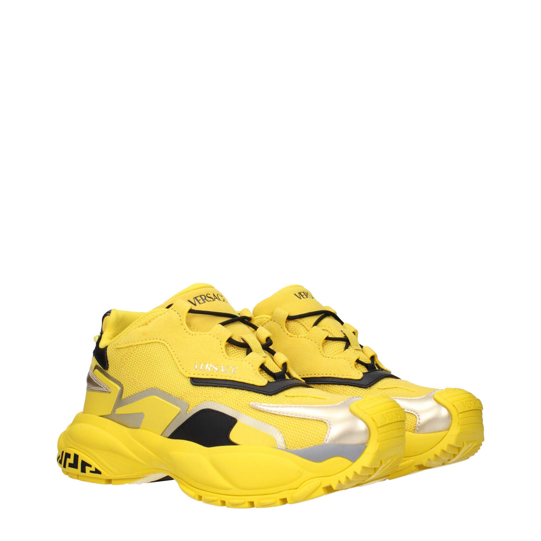 Versace Gula Tyg Athletic Sneakers