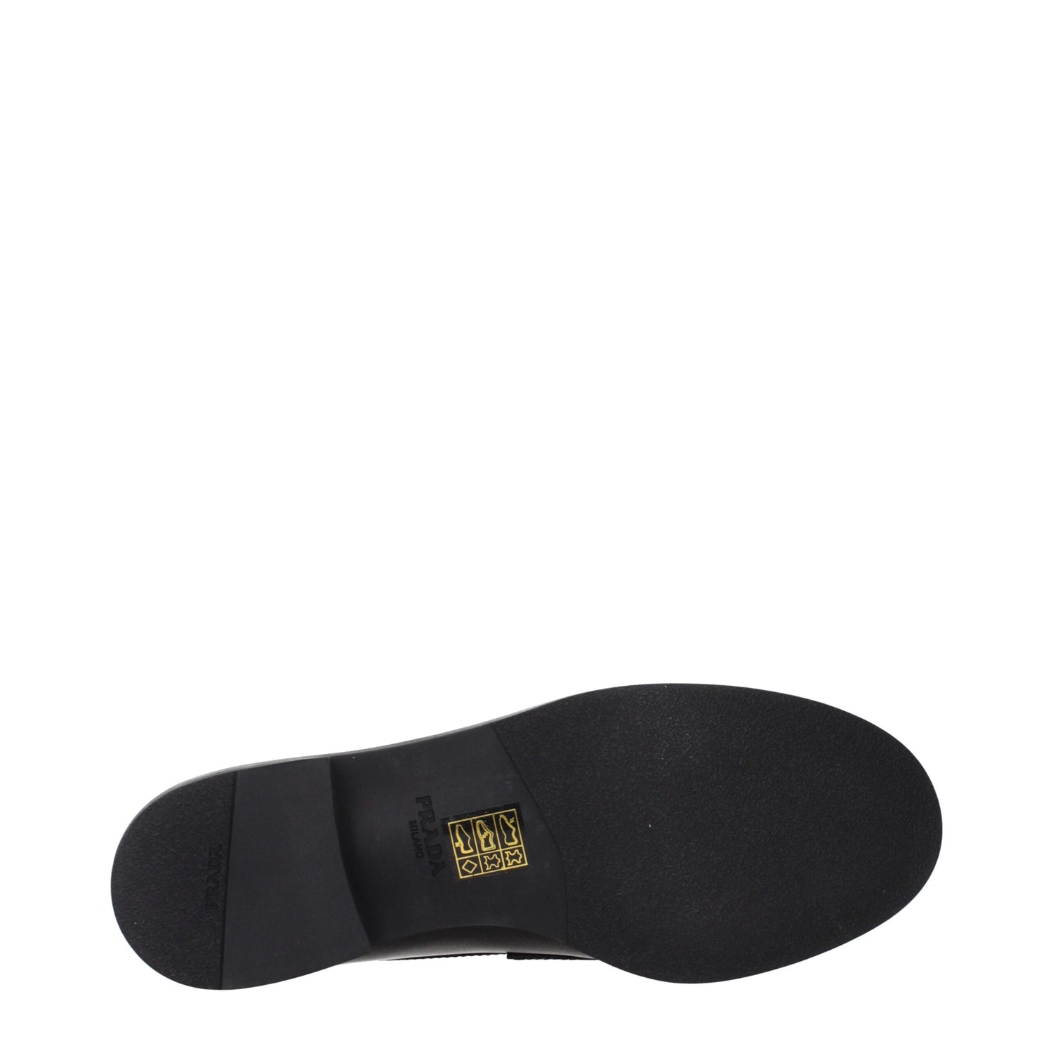 Prada svarta slip-on loafers i läder