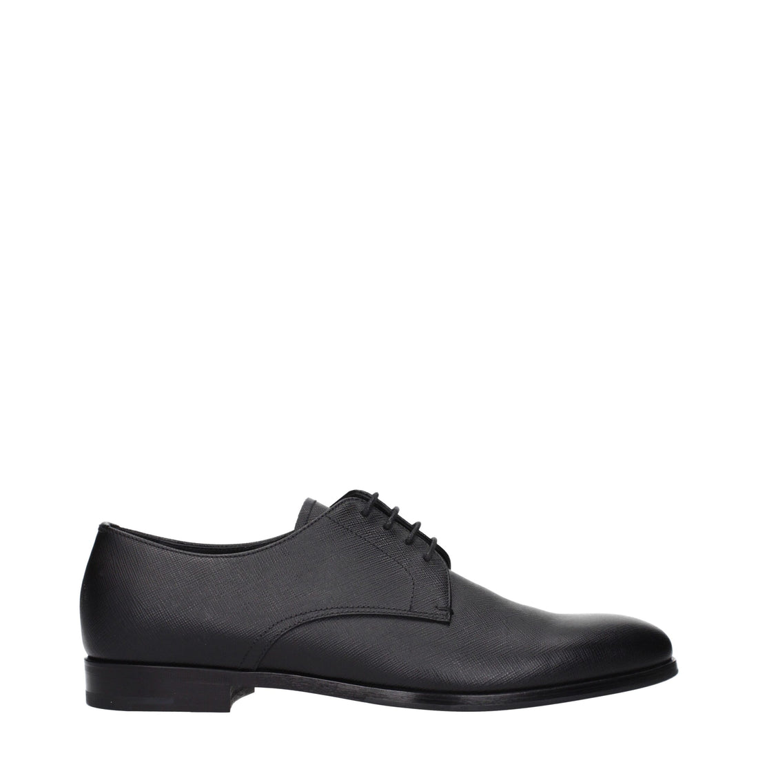 Prada svarta oxfords och derbyskor i läder