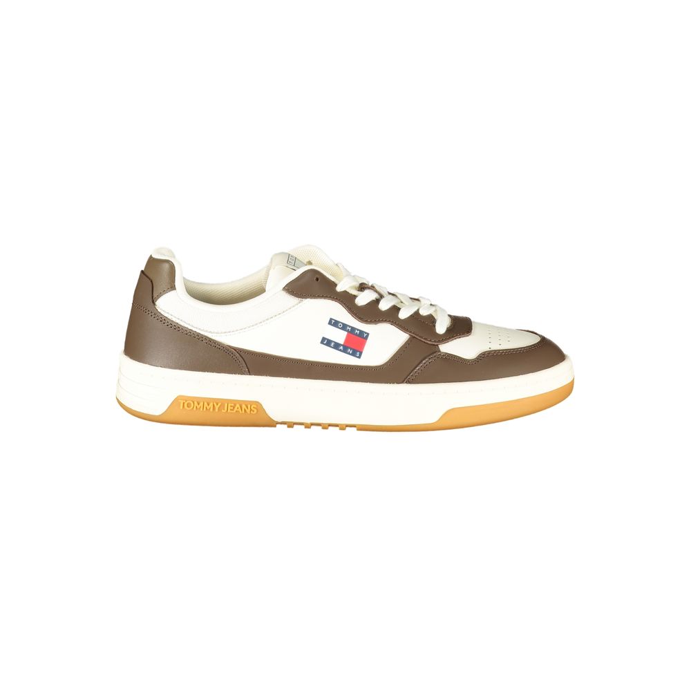 Tommy Hilfiger Vita Läder Herr Sneaker