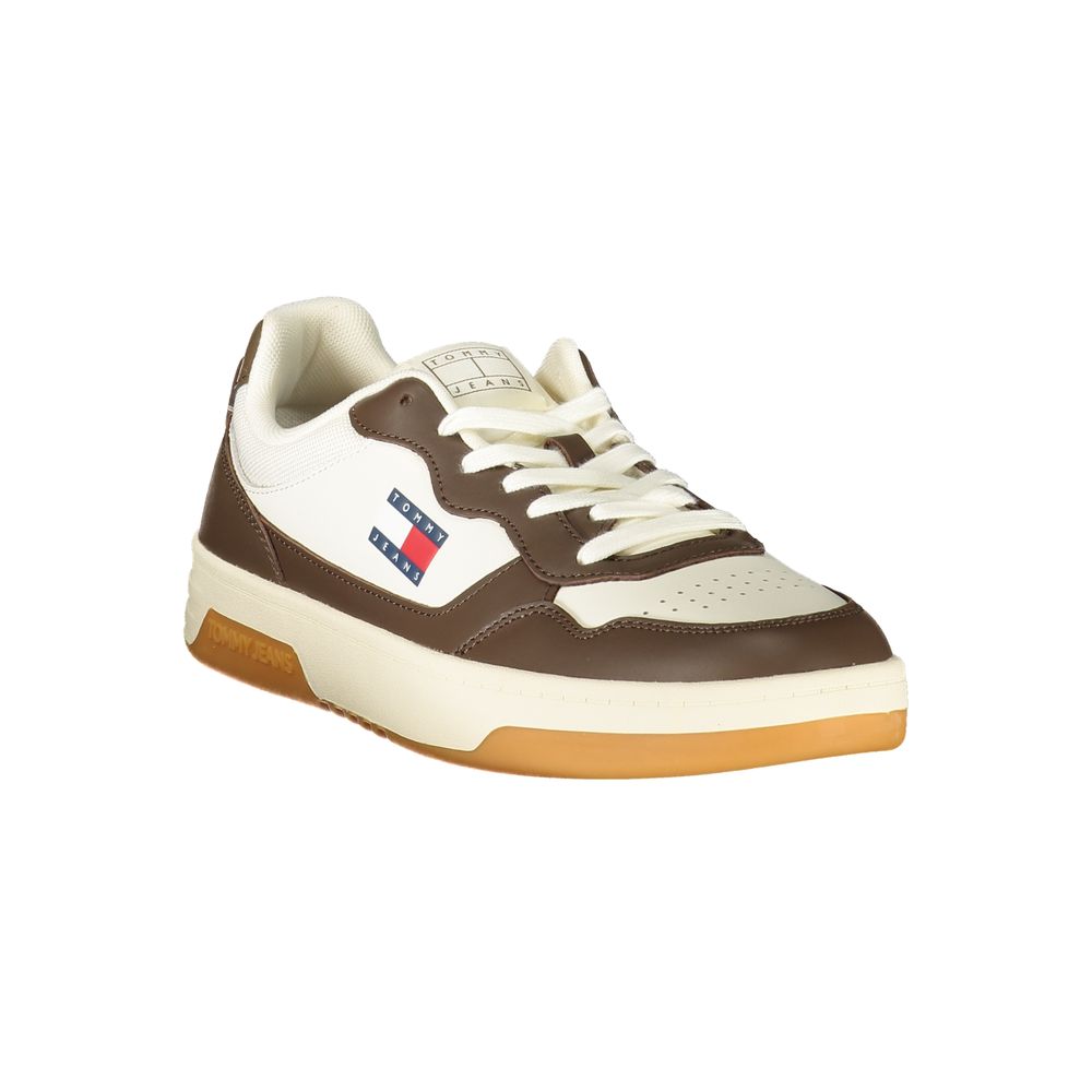 Tommy Hilfiger Vita Läder Herr Sneaker