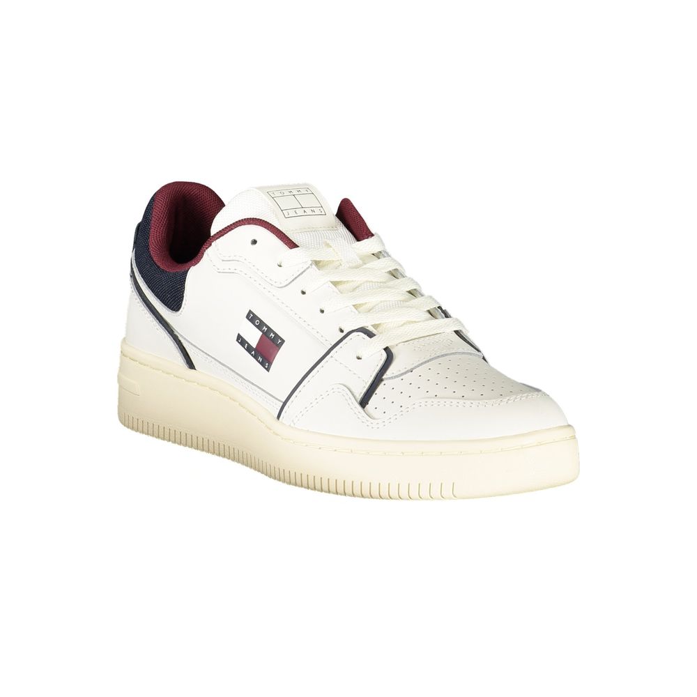 Tommy Hilfiger Vita Läder Herr Sneaker