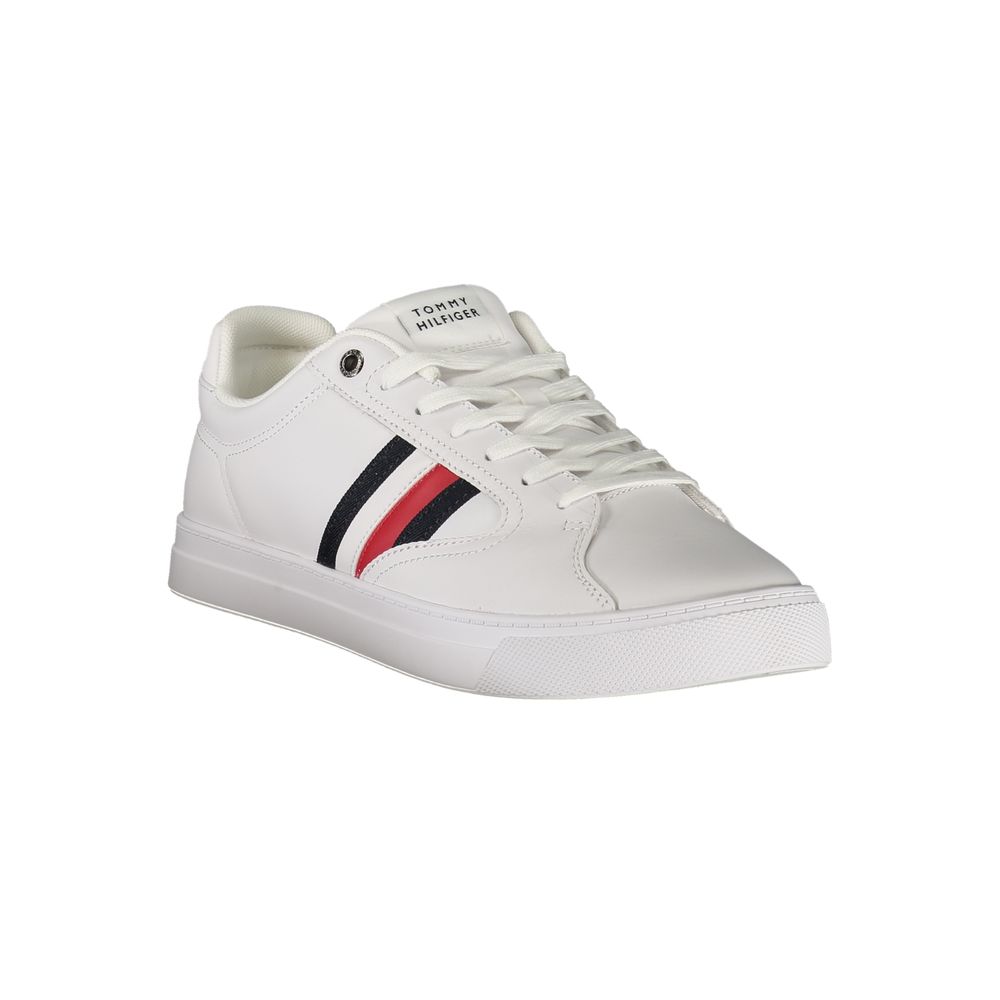 Tommy Hilfiger Vita Läder Herr Sneaker