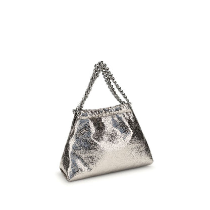 Stella McCartney Falabella axelväska med metallisk krackelerad effekt
