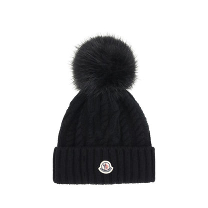 Moncler Mössa i kashmirblandning med pompong