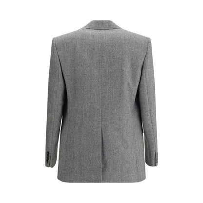 Saint Laurent Prince de Galles blazer i ullflanell