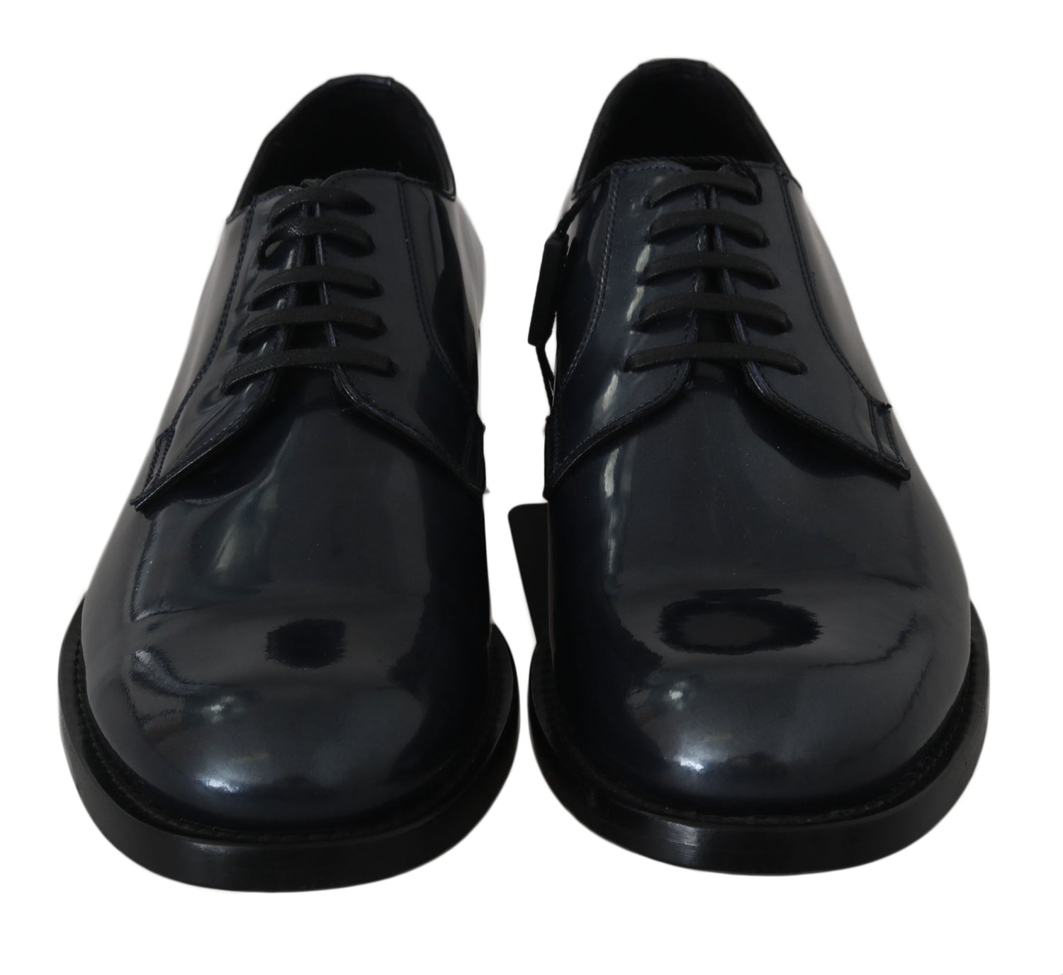Dolce &amp;amp; Gabbana Blå Läder Derby Dress Formella Skor